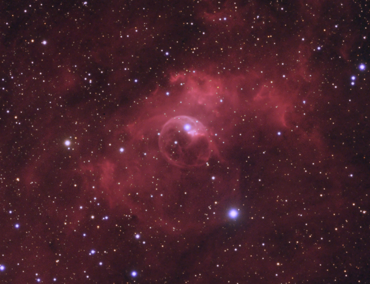 Bubblenebel mit H-Alpha und OIII NGC 7635