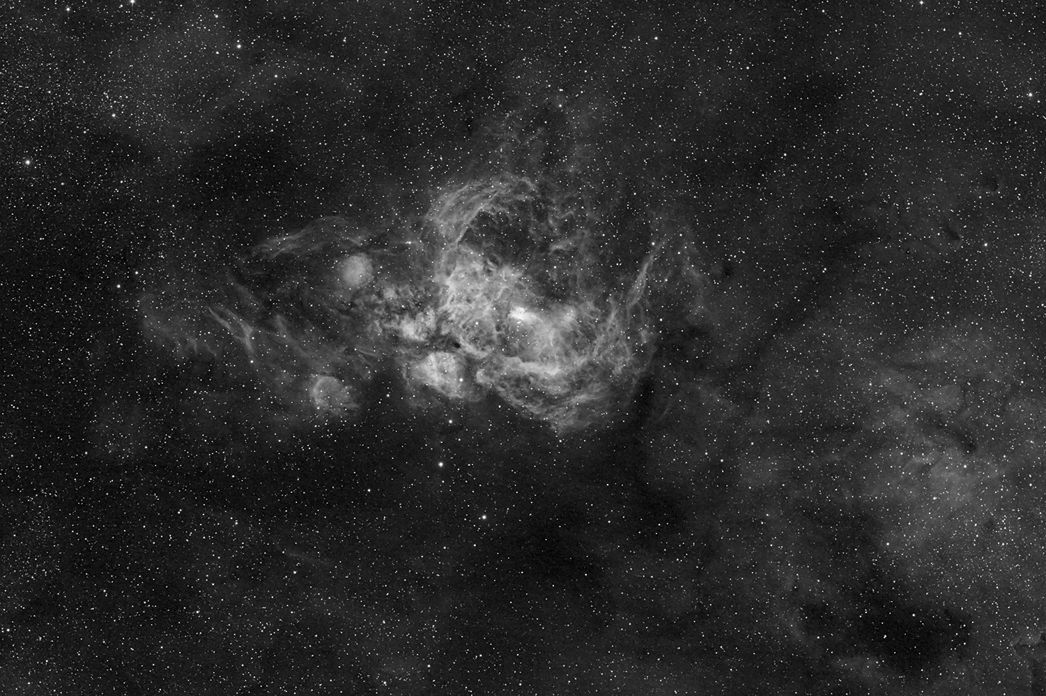 H-Alpha "Flying spaghetti monster"  NGC 6357