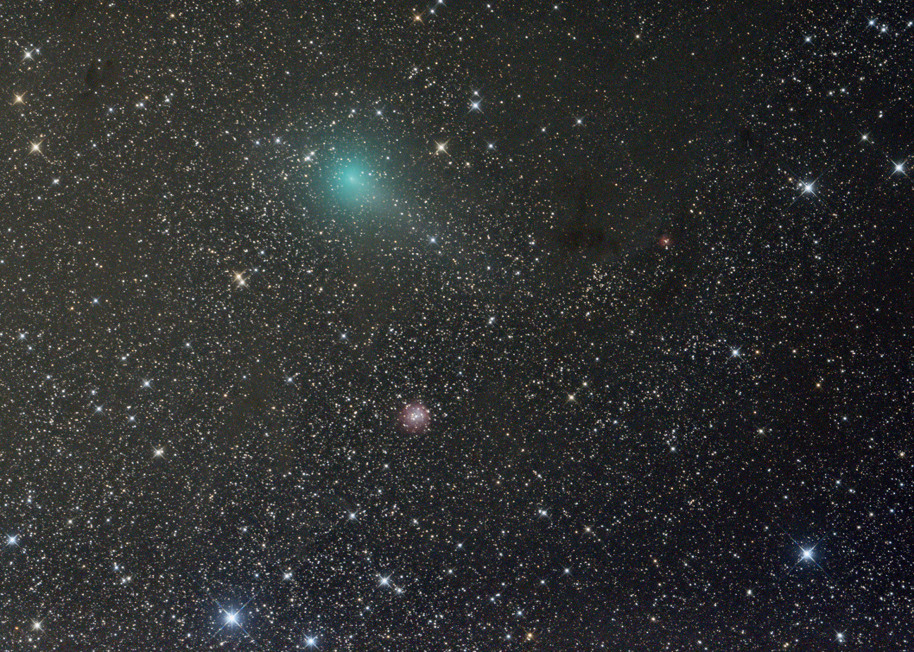 Komet C2017 O1 ASASSN und NGC1624 NGC 1624