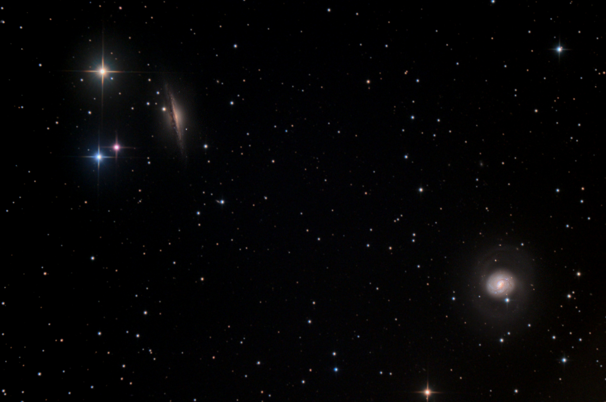 M77 + NGC1055 M 77, NGC 1055