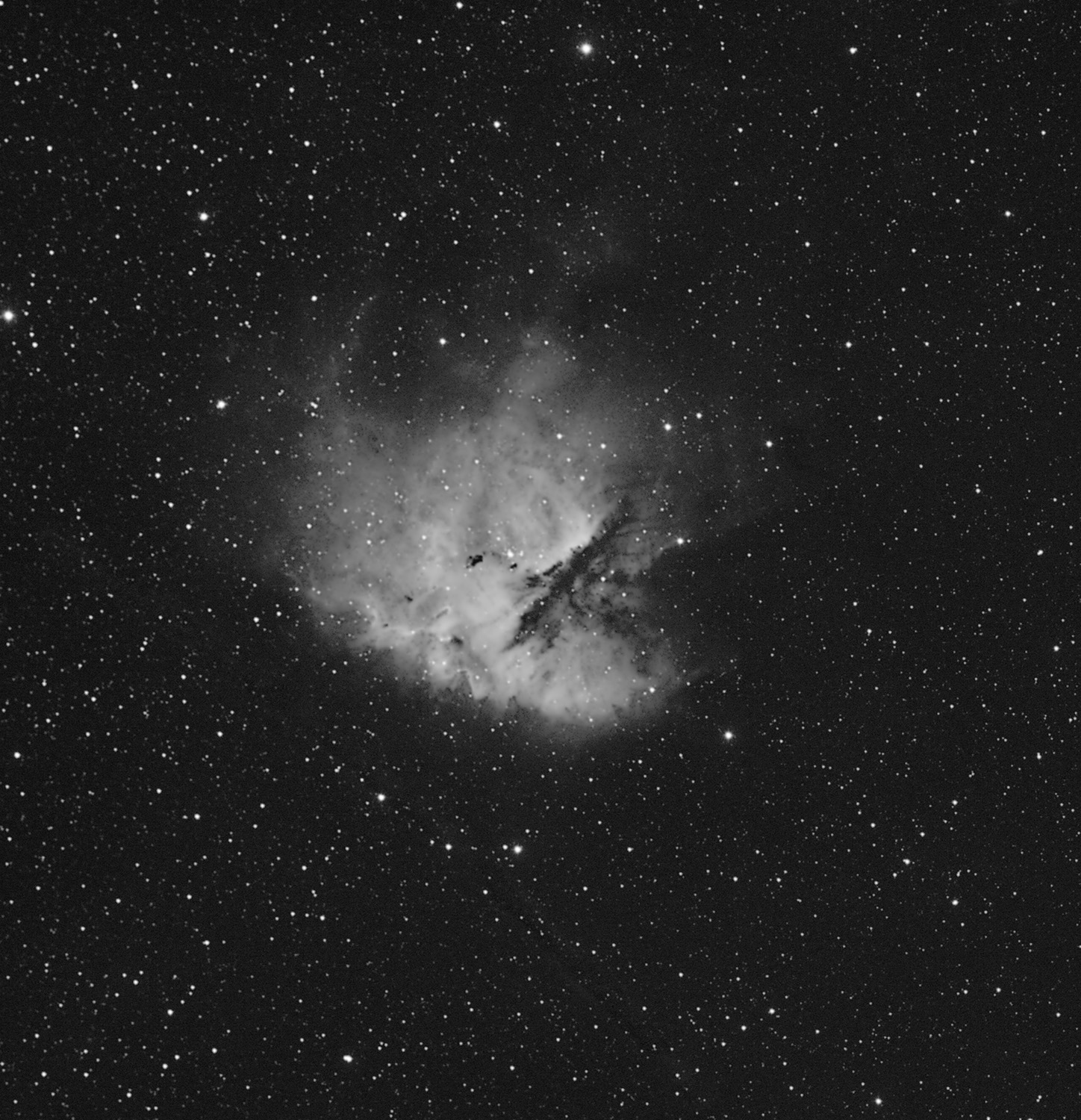 Pacman .. H-Alpha Bild NGC 281
