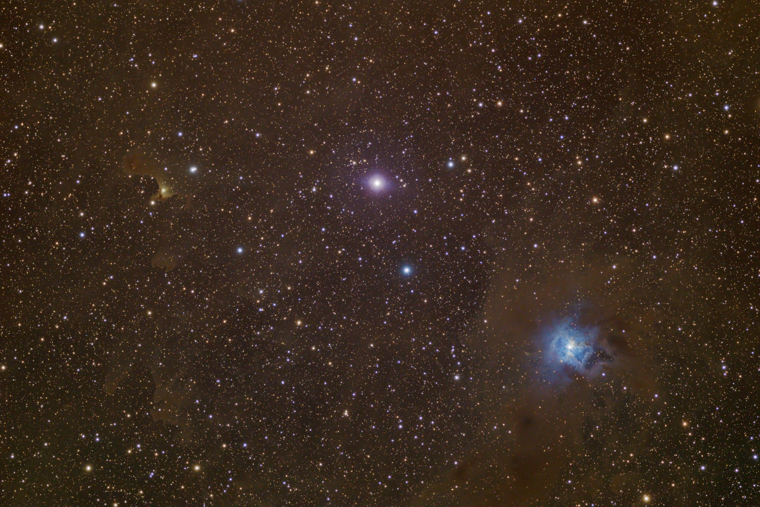 Iris- und Geistnebel NGC 7023, vdB 141