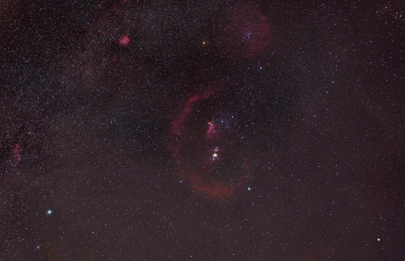 Sternbild Orion und Umgebung M 43, M 42, NGC 2237