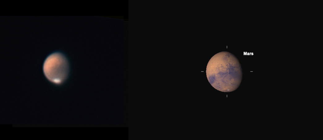 Mars am 16.6.2022  