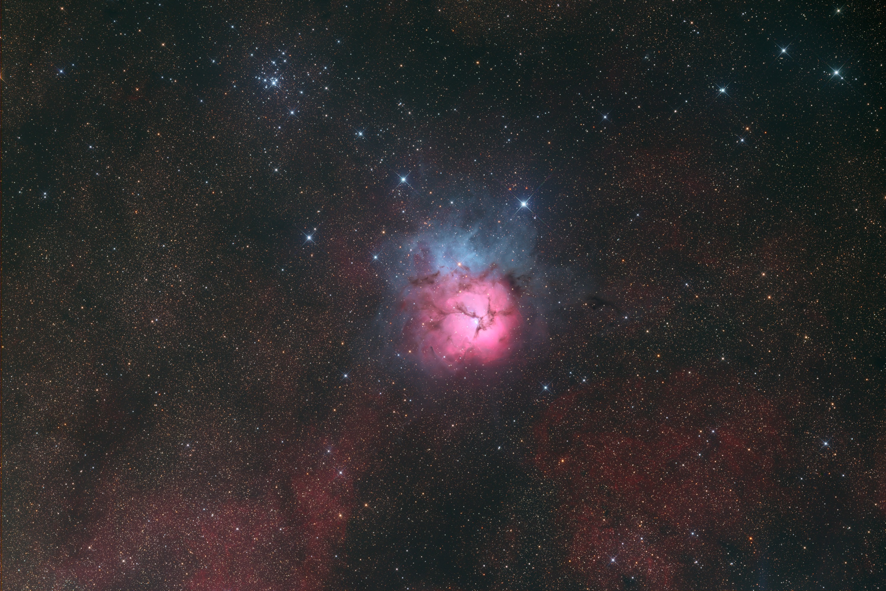 M20 und Umgebung M 20, M 21