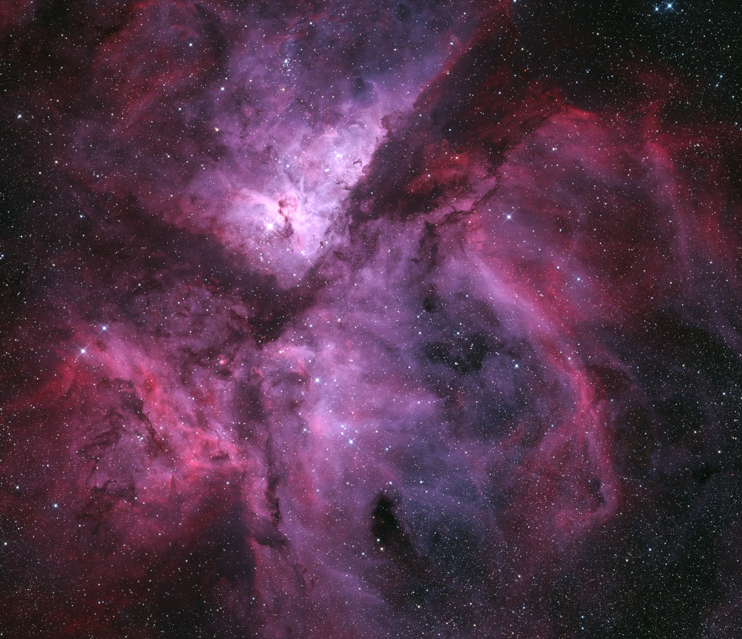 NGC 3372 mit H-Alpha und OIII NGC 3372