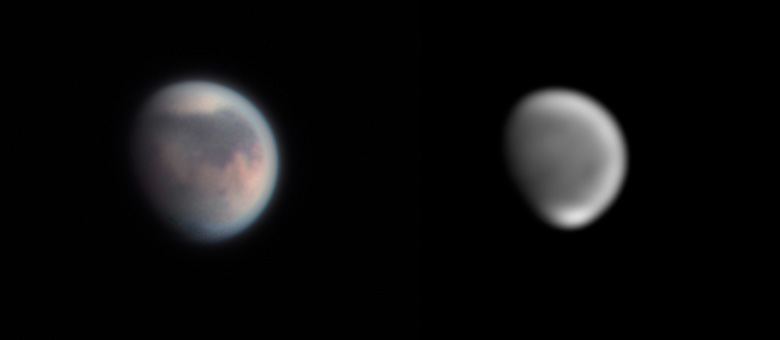 Mars am 5.10.2022 mit Staubsturm RGB + UV 