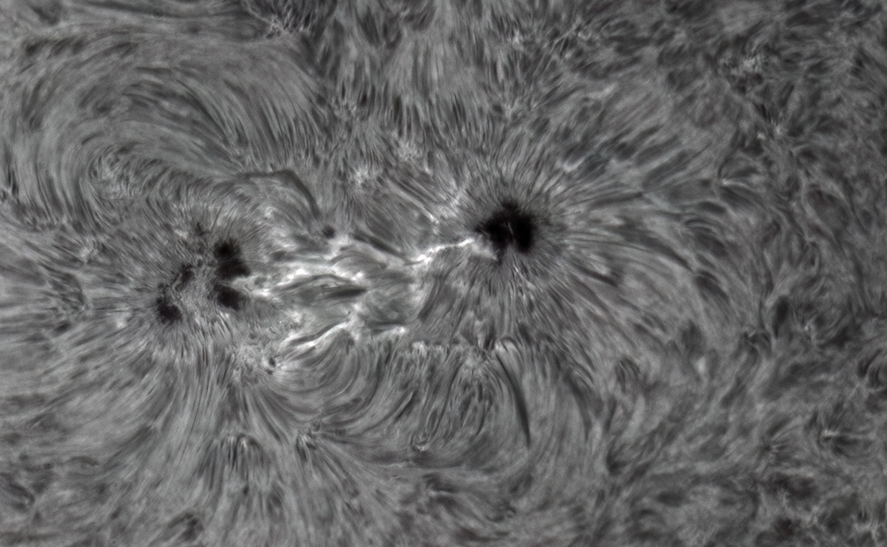 AR3315 am 28.5.2023 mit 8 Zoll Triband in Halpha 