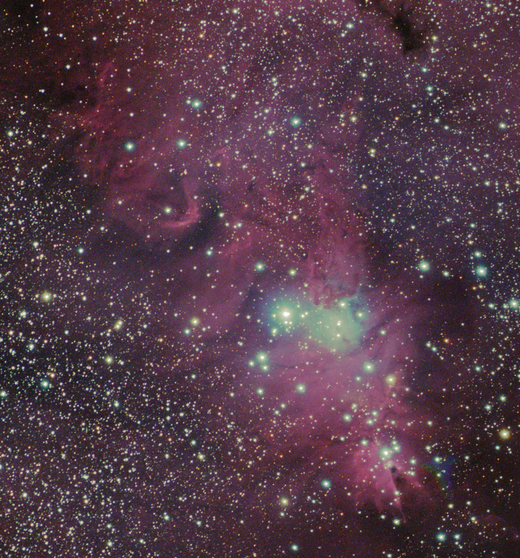 Zentrum des Konusnebel NGC 2256