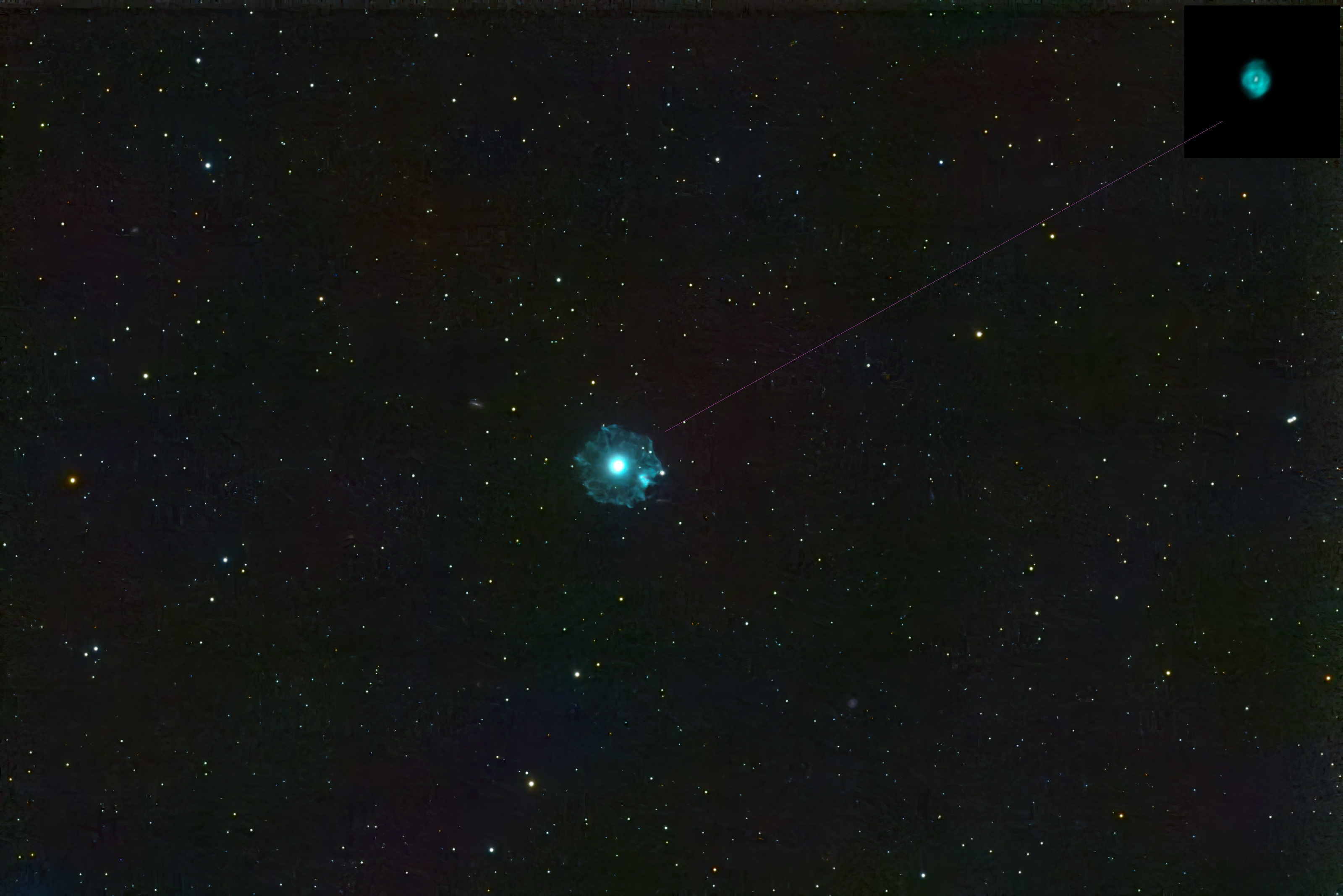 Katzenauge  NGC 6543 in Erlangen NGC 6543