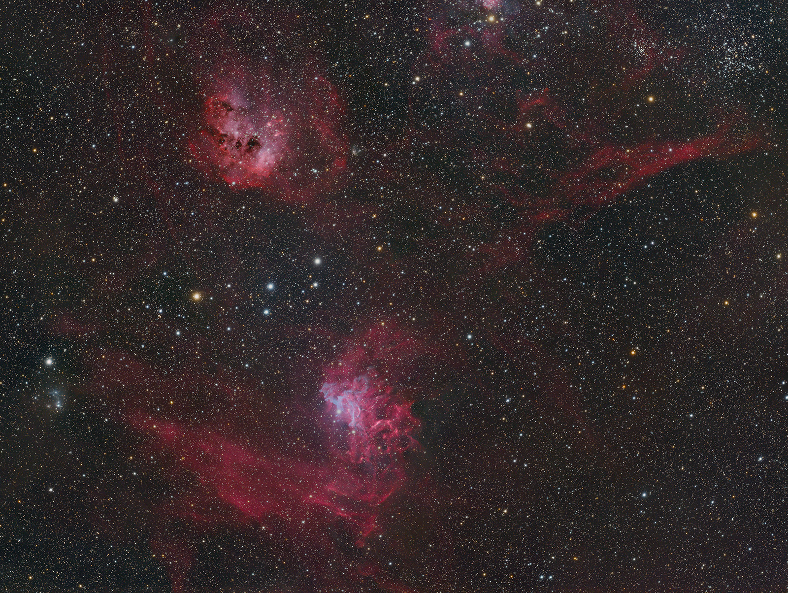 IC 405, IC410, M38  IC 405, IC 410, M 38
