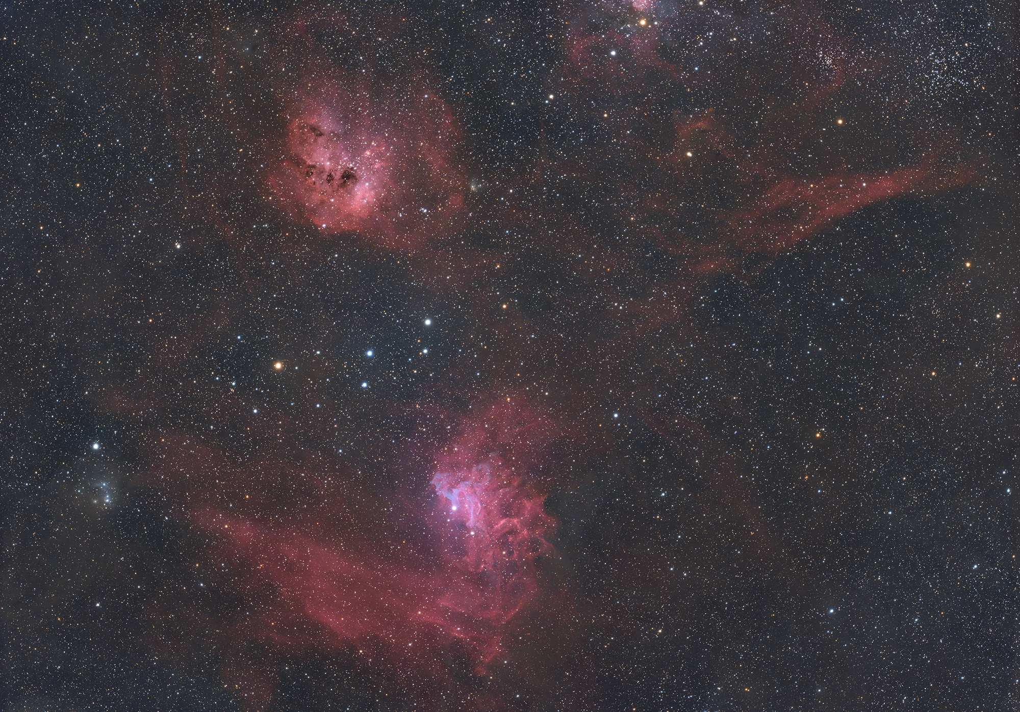 IC 405, IC410, M38  IC 405, IC 410, M 38