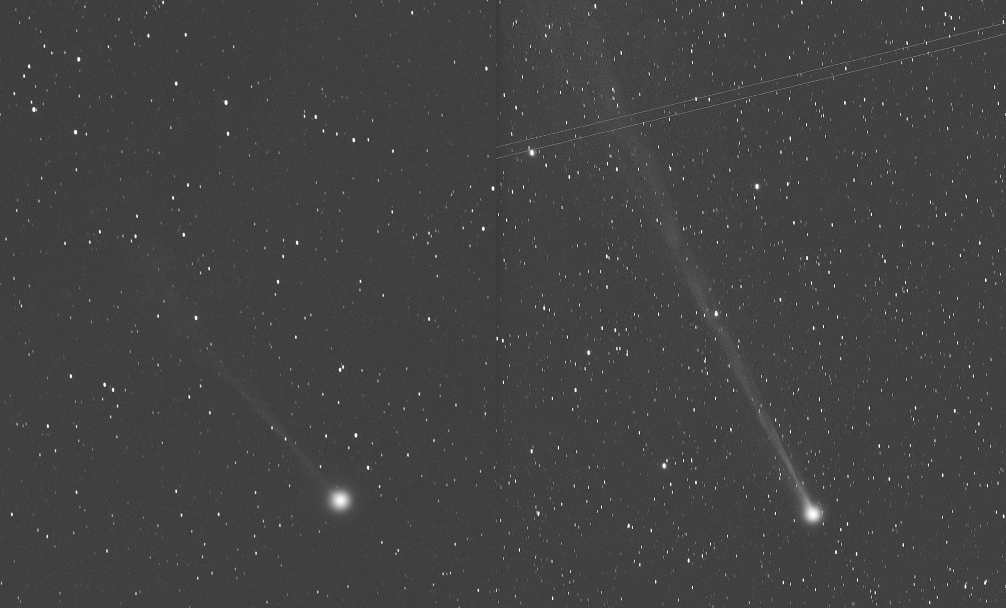 Komet C/2025 R3 Entwicklung vom 17.3.2026 auf 25.3,2026 