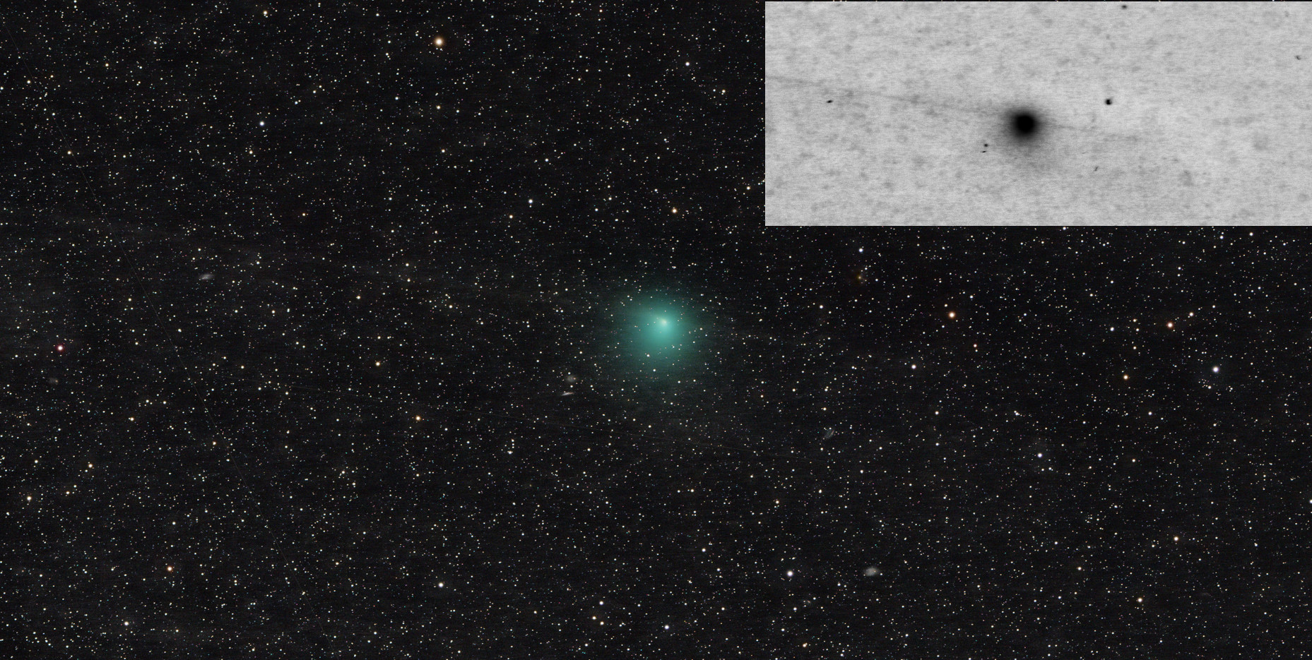 Komet 10P / Tempel mit "Schweif" 