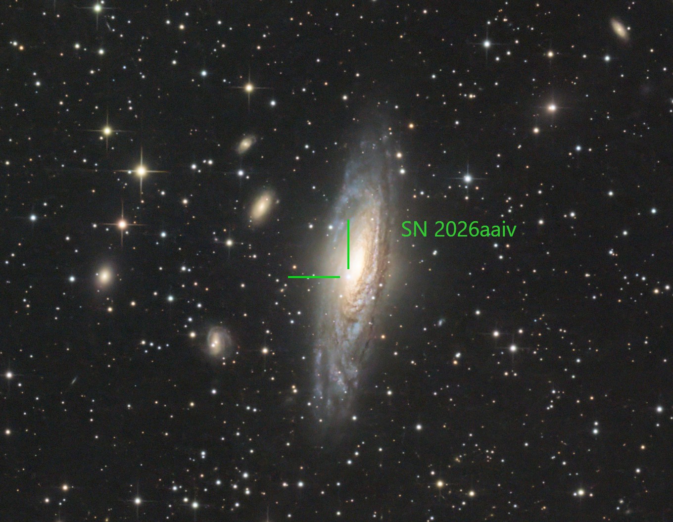 SN 2026aaiv in NGC 7331 NGC 7331