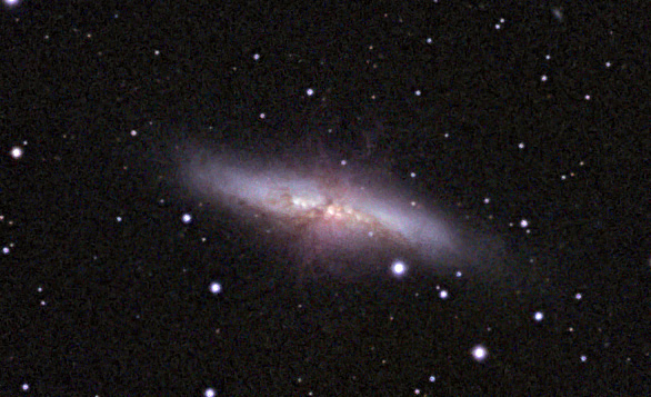 Ausschnitt: M 82 in Originalskalierung M 82