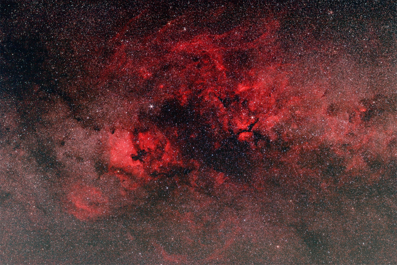 Schwan in H-alpha NGC 7000