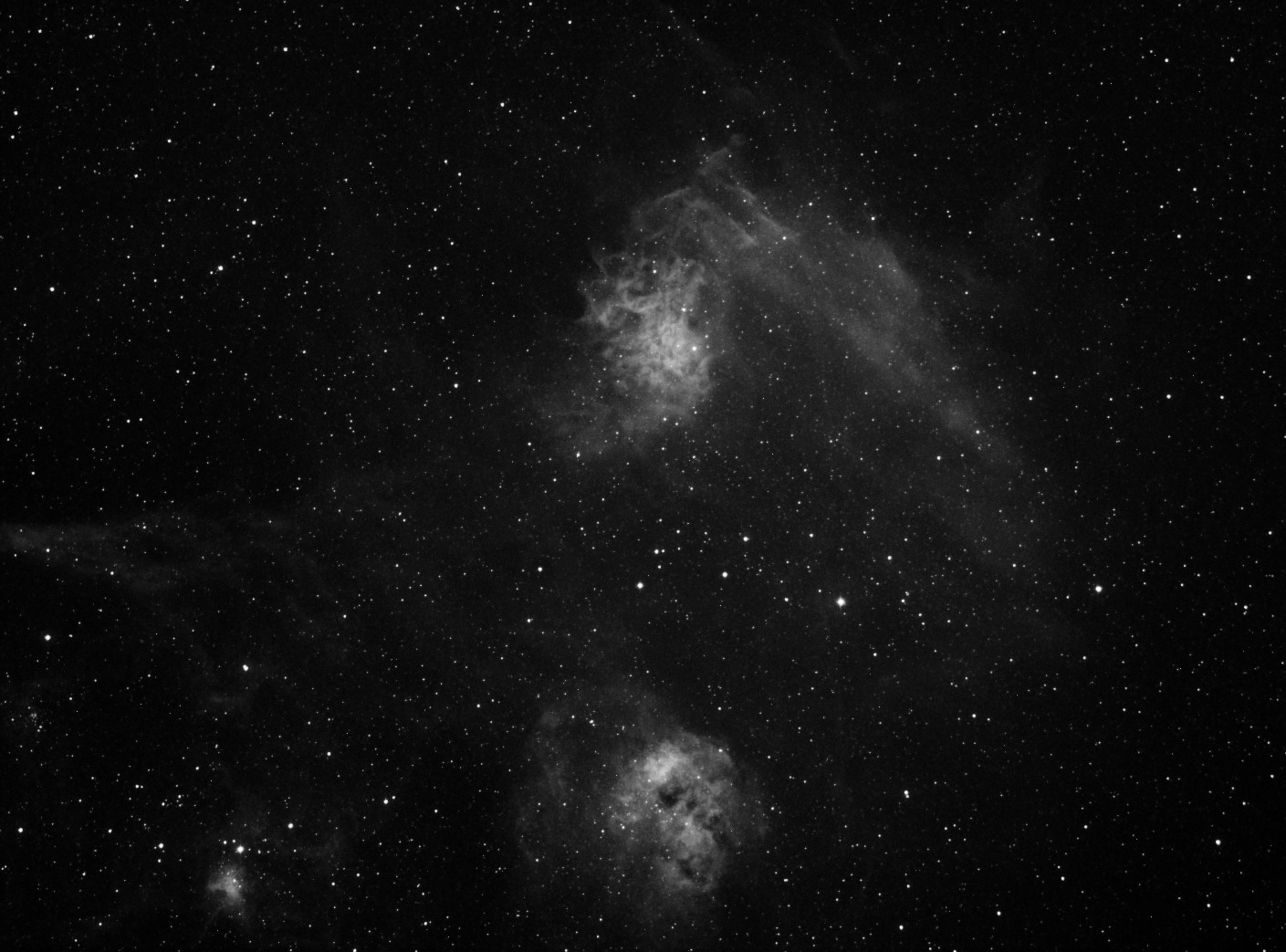 IC 405, IC 410 , IC 417 in H-AlphA IC 405, IC 410, IC 417