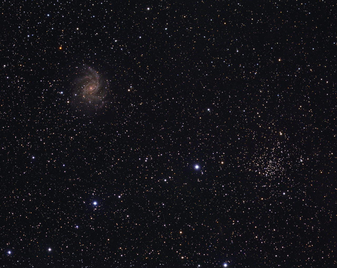 NGC 6946 + NGC6939 NGC 6946, NGC 6939