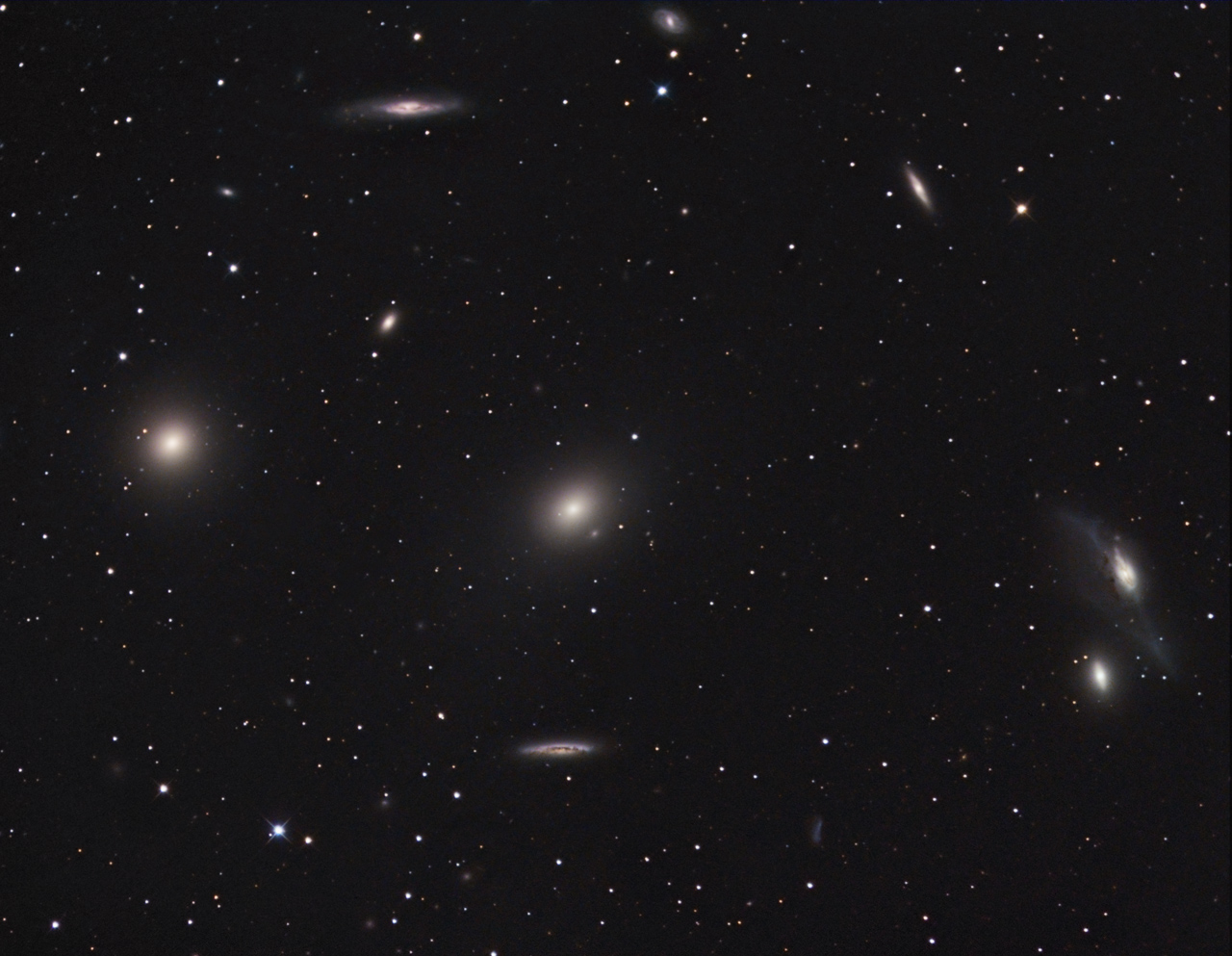 Virgo-Haufen M 84, M 86, NGC NGC4435