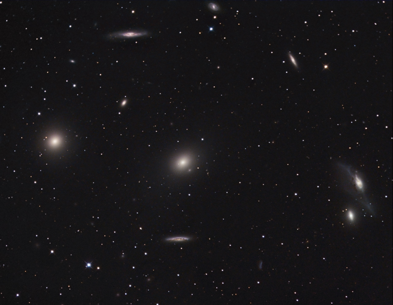Virgo-Haufen M 84, M 86, NGC NGC4435