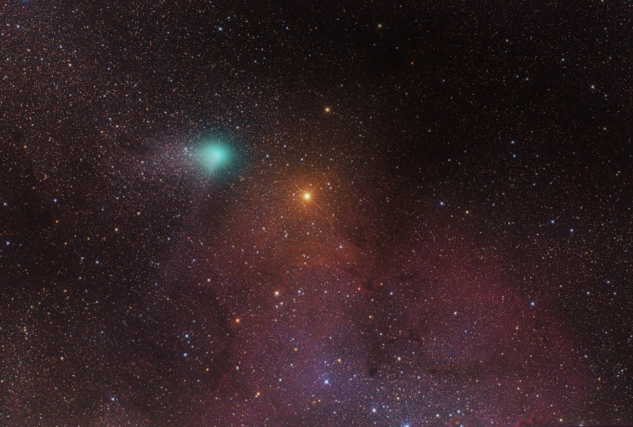 Komet Jacques bei IC1396 am 30.8.14 IC 1396