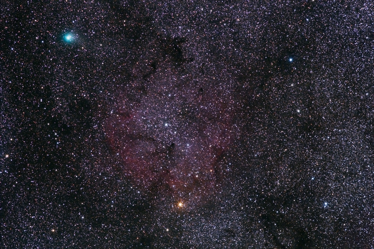 KOMET JACQUES C/2014 E2 +IC1396 IC 1396