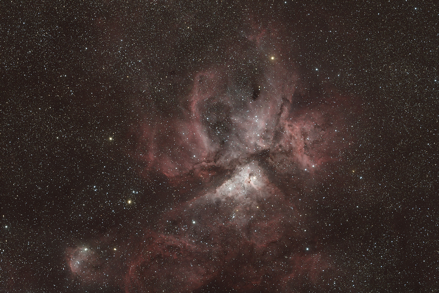 Eta Carina in Farbe NGC 3372