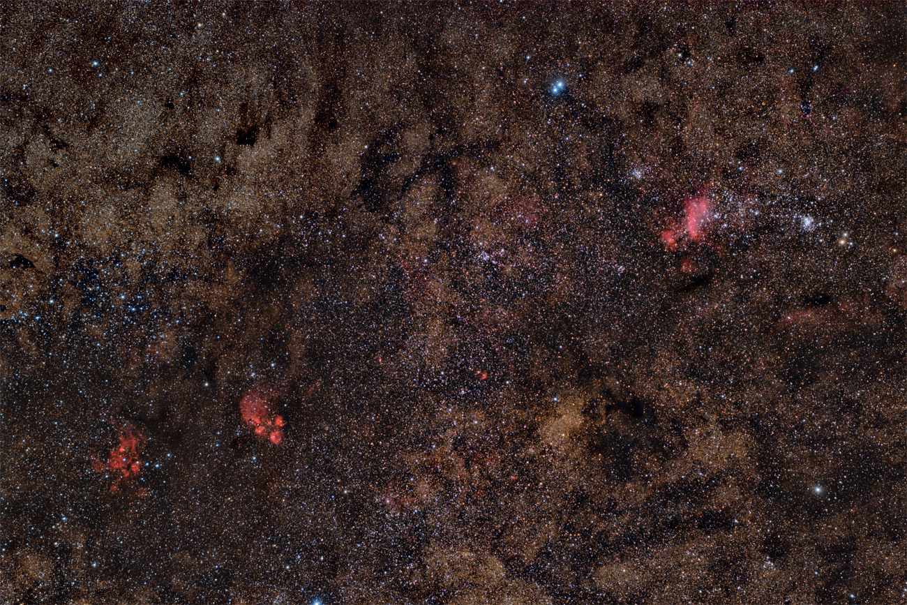 Katzenpfote und Umgebung NGC 6334
