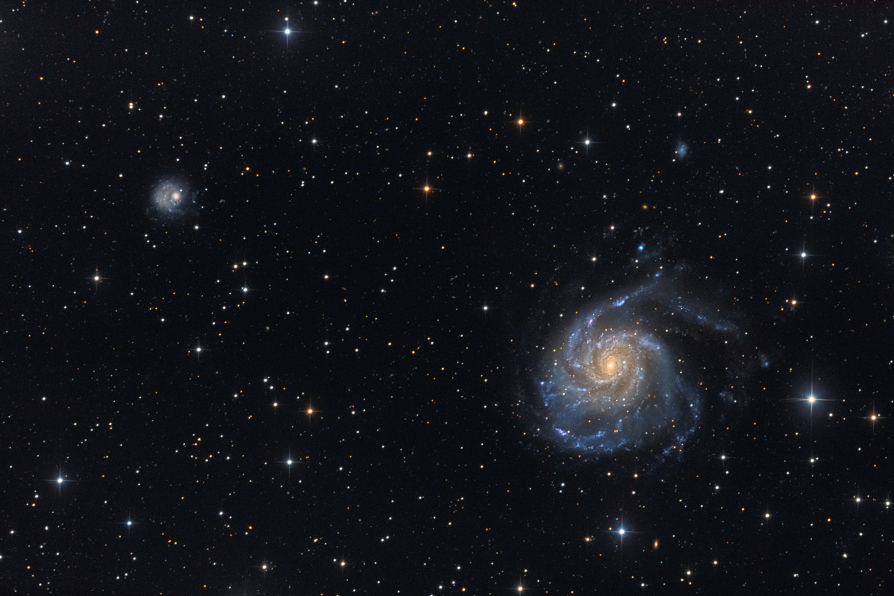 M101 und NGC 5474 M 101, NGC 5477