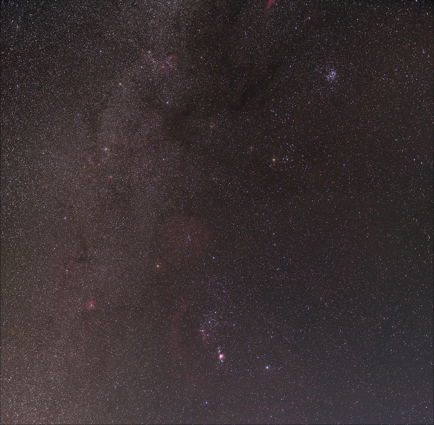 Milchstraße mit Orion und Stier 