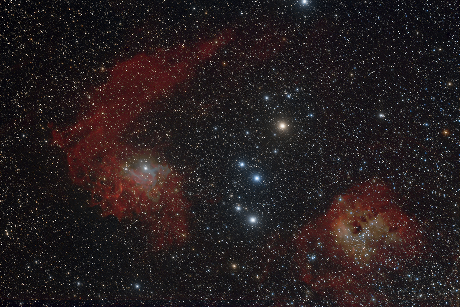 IC 405, 410 und NGC 1893 IC 405, NGC 1893, IC 410