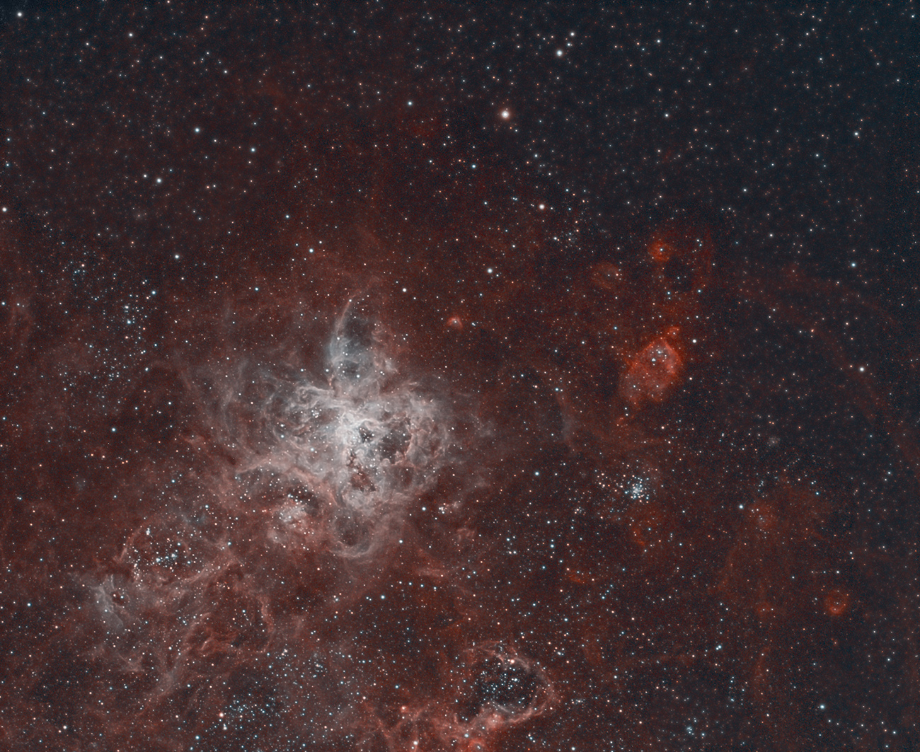 Tarantelnebel mit H-Alpha und OIII-Daten NGC 2070