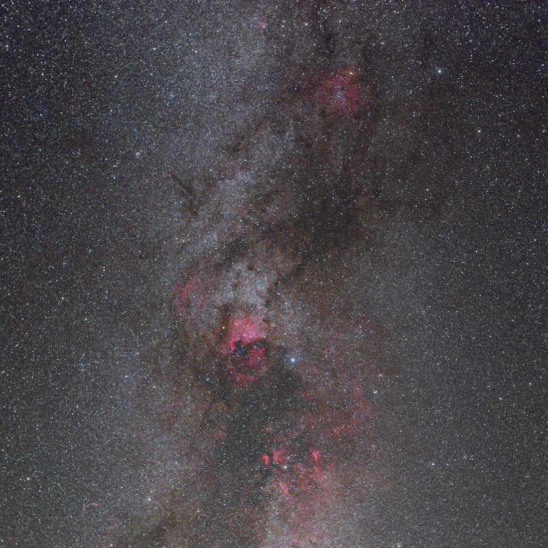 Milchstraße um Deneb NGC 7000, IC 1396