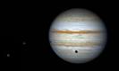 Jupiter mit Io und Ganymed Schattendurchgang 9.8.2022