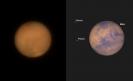 Mars am Ende der Mondfinsternis 27.8.2018